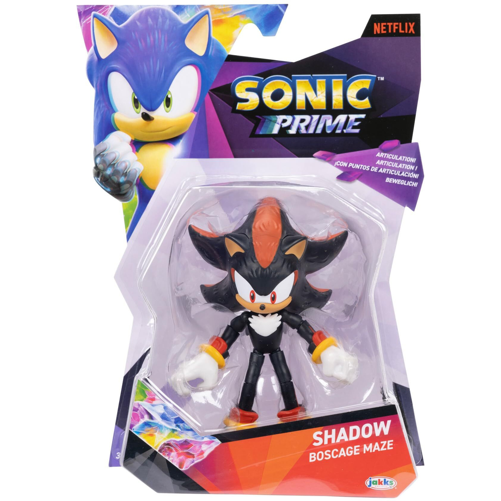 Sonic Prime 5"" Articulated Action Figure - Shadow Green Hill Zone