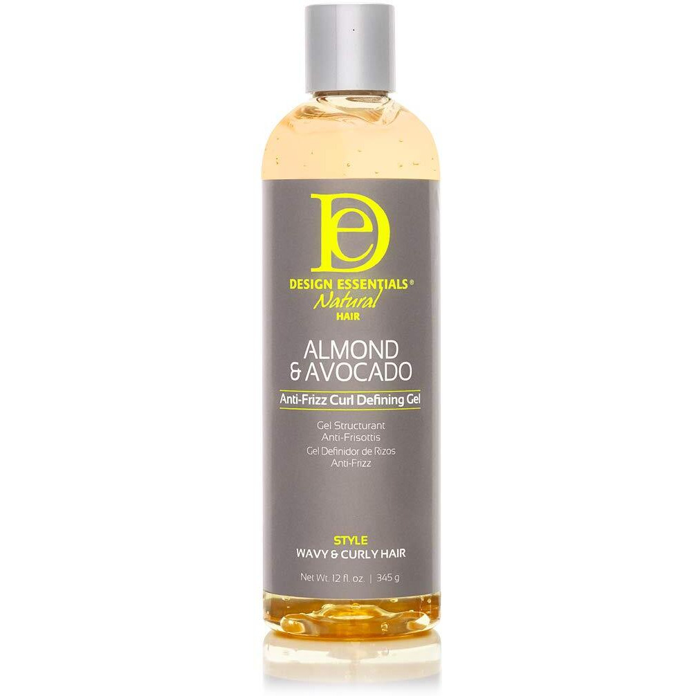 Design Essentials Natural Almond & Avocado Anti-Frizz Curl Defining Gel  White  12 Fl Oz