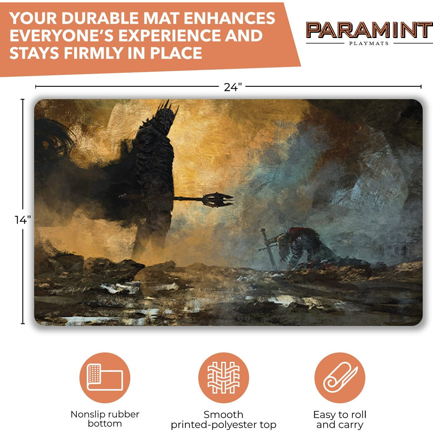 Paramint The Fate Of Isildur (Stitched) - Mtg Playmat By Anato Finnstark  Lotr Lord Of The Rings - Compatible With Magic The Gathering Playmat - Play Mtg  Yugioh  Tcg - Original Play Mat Designs