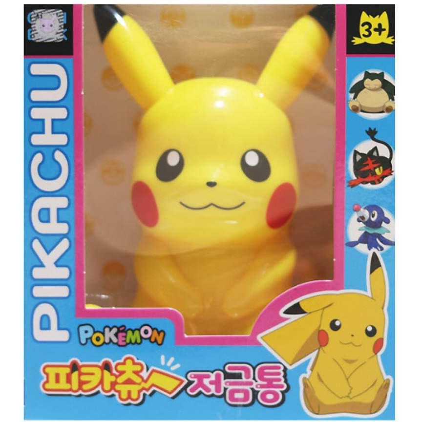 Picachu Yellow Monster Friends Character Figure Plastic Coin Piggy Bank
