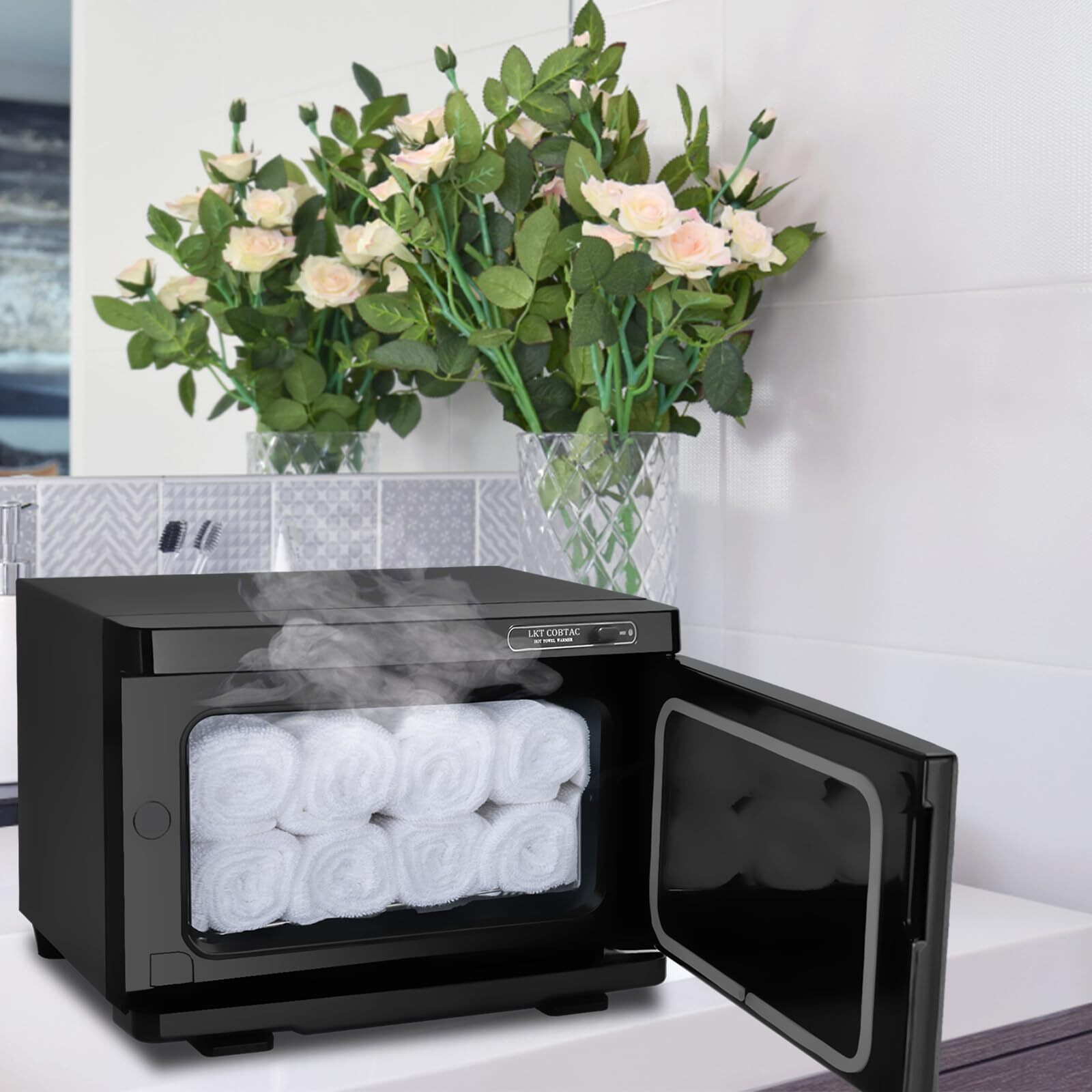 Lkt Cobtac Hot Towel Warmer Medium Towel Warmer Cabinet Spa Hot Towel Caddy For Facial (8L Capacity)