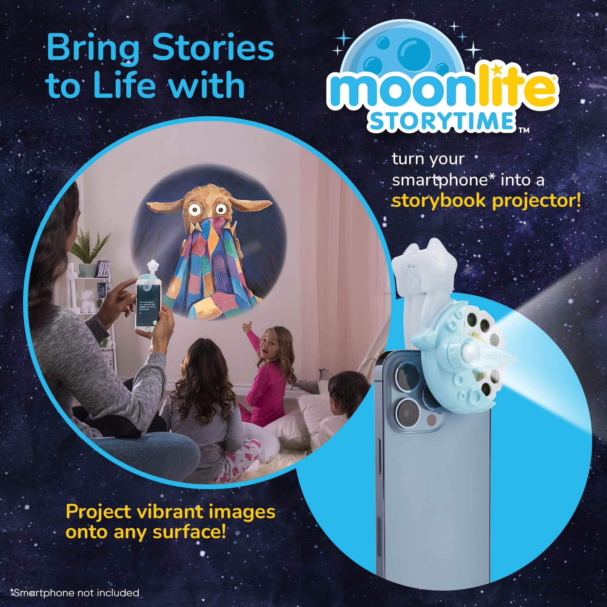 Moonlite Storytime Mini Projector With 4 Classic Stories  A Magical Way To Read  Digital Storybooks  Corduroy  Llama Llama  Diggersaurs  And The Little Engine That Could