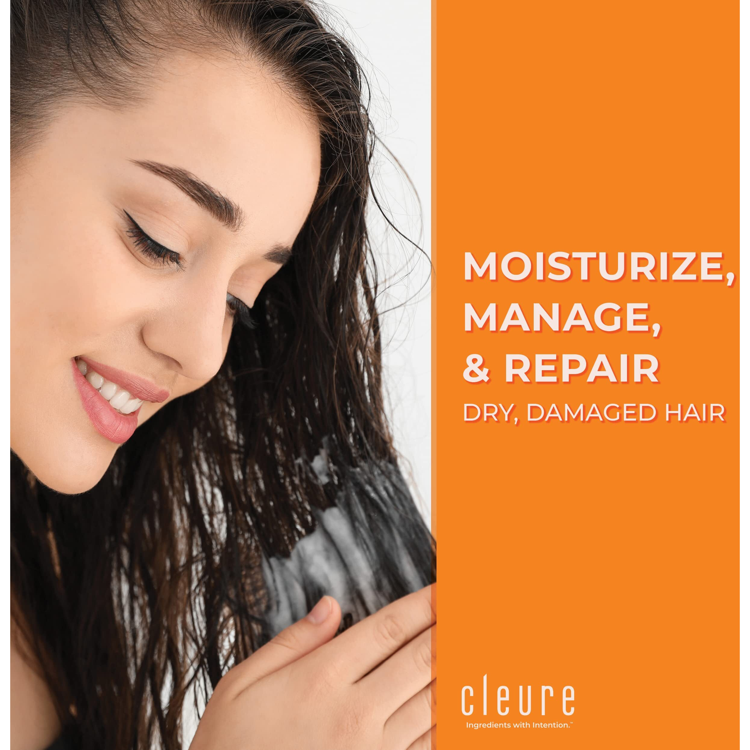 Cleure Shampoo And Conditioner Set Sulfate Free  Fragrance Free For Sensitive Skin - Volumizing Shampoo & Hydrating Conditioner (12 Oz Each  Pack Of 2)