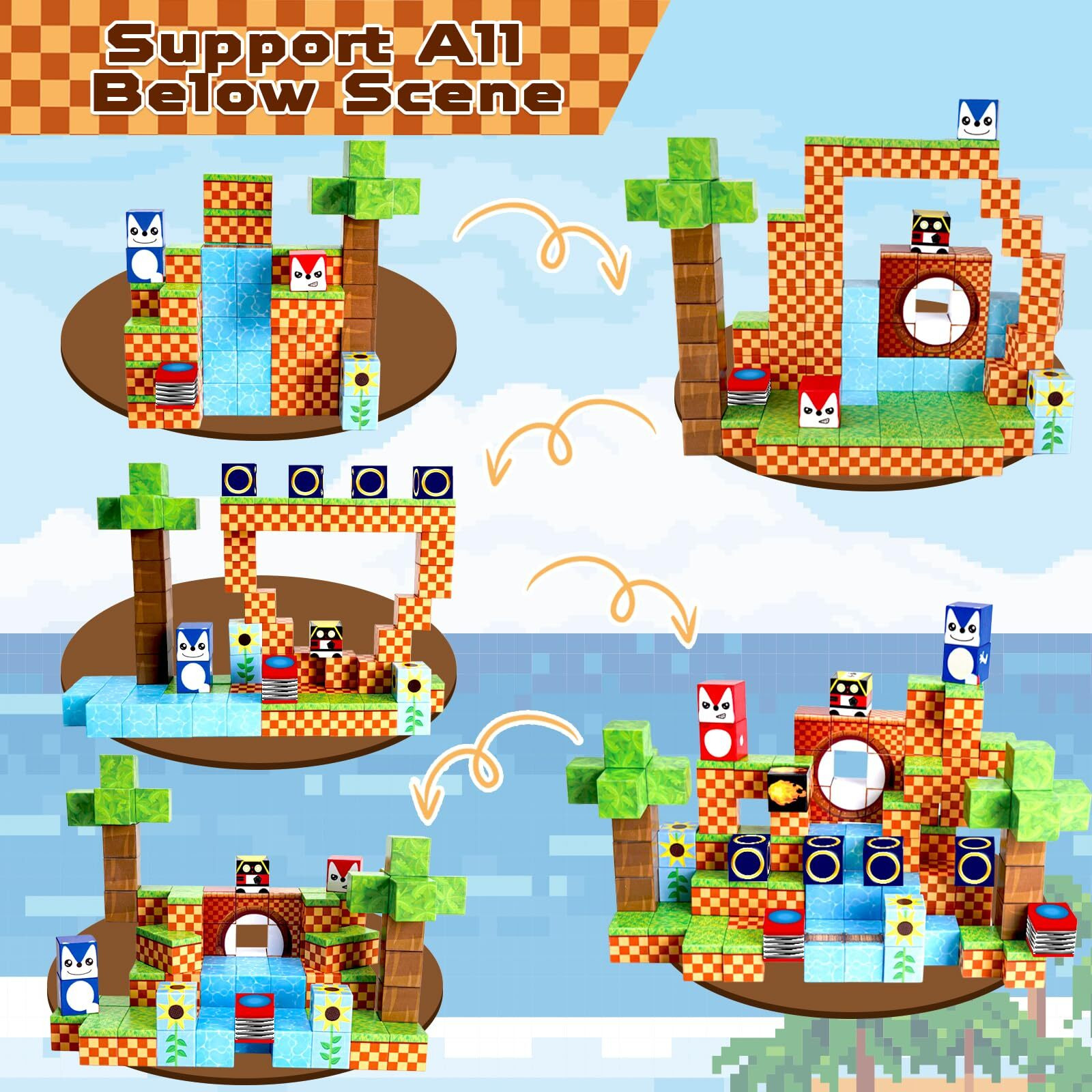 Magnetic Blocks  100Pcs Magnetic Building Blocks  Stem Building Game Montessori Sensory Toys For Kids Boys Girls Ages 3 4 5 6 7 8 9 10 Christmas Birthday Gifts