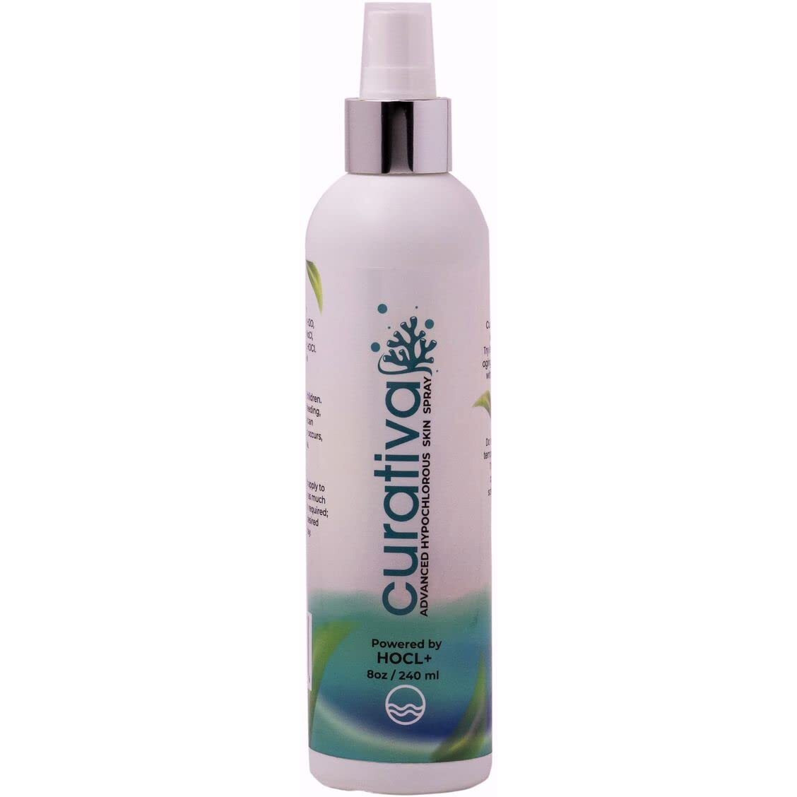 Curativa Bay .02% Hypochlorous Skin Spray  Clear Skin  Most Effective For Total Skin Health And The Base For All Skin Care. 100% Organic  Made In Usa  Produces Great Results 8 Oz.