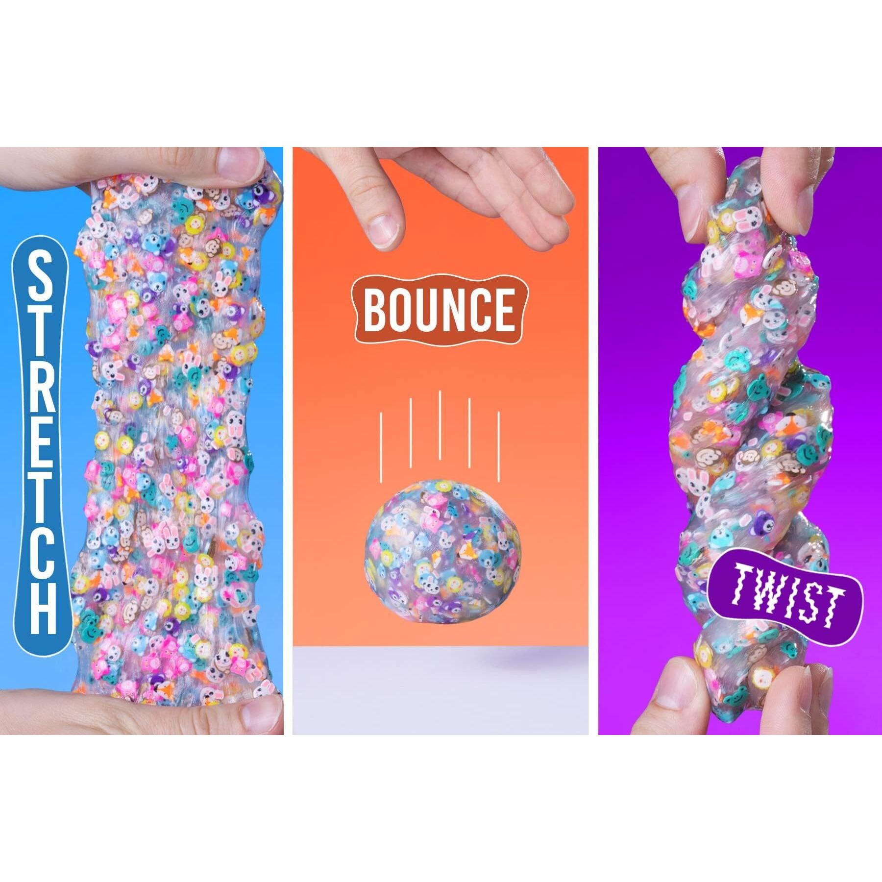 Crazy Aaron's Hide Inside Party Animals Thinking Putty - 4"" Tin Thinking Putty - Non-Toxic Sensory Play Putty - Never Dries Out - Creative Toy Fun For Ages 3+