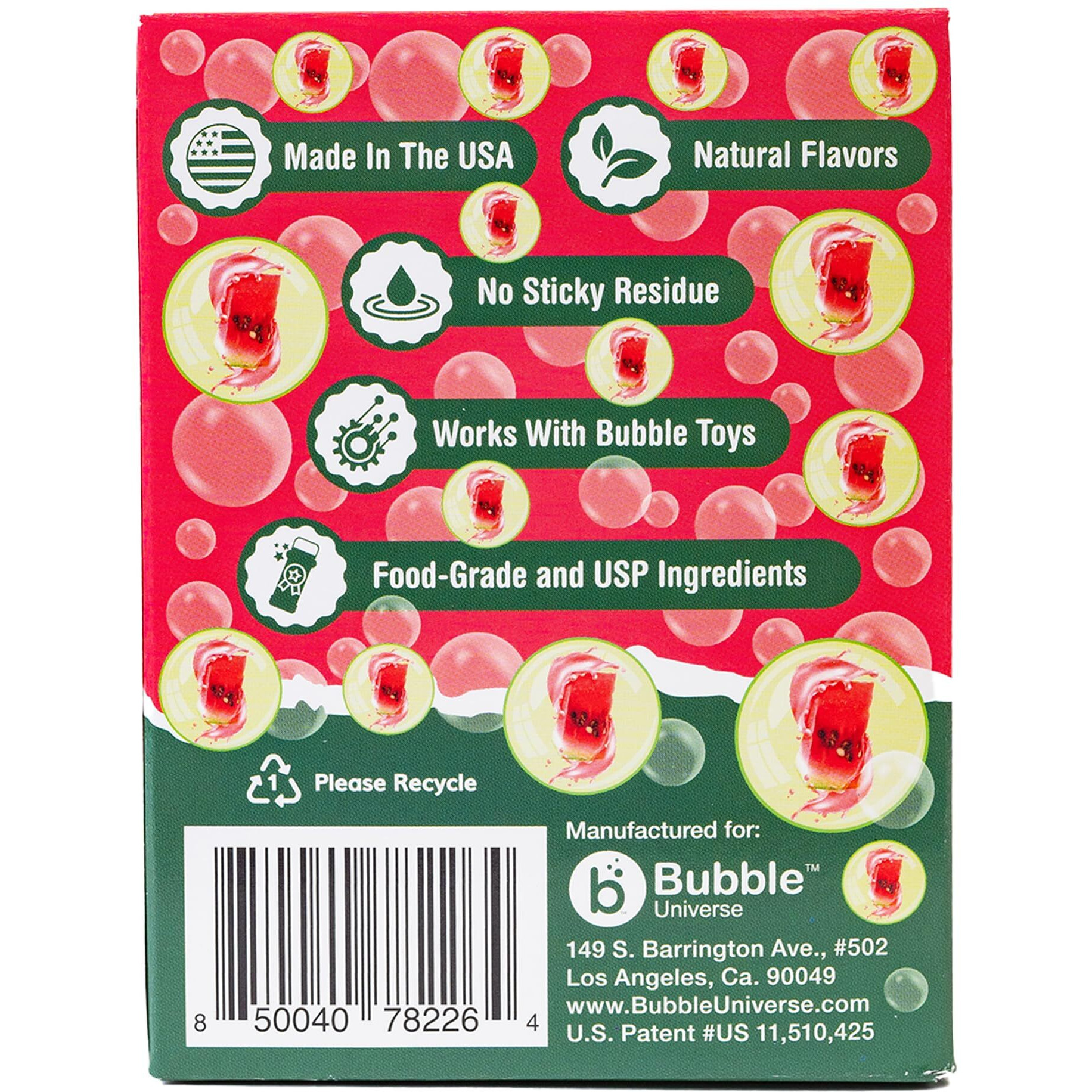 Bubblelick Juicy Watermelon Splash (2.5 Fl Oz  4-Pack)  Edible Bubbles For Kids And Dogs - Natural Flavor  Great For Toys & Refillable Bubble Solution