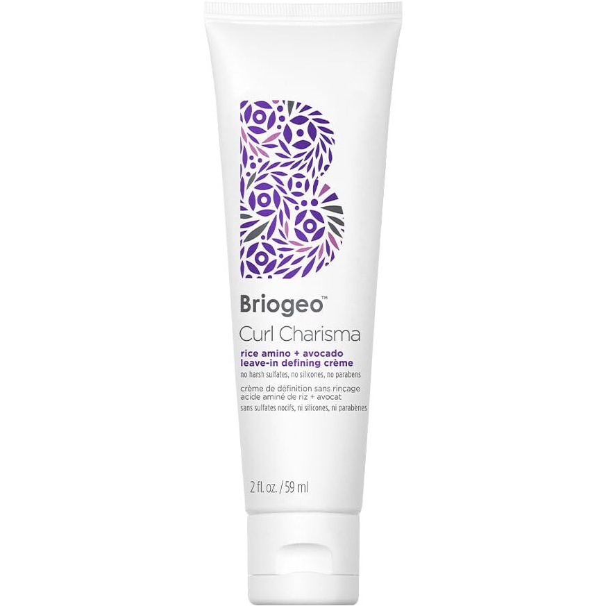 Briogeo Curl Charisma Rice Amino + Avocado Leave-In Defining Crme  Anti Frizz Hair Styling Moisturizer  Leave In Cream For Wavy  Curly  Coily Hair  Boosts Hydration  Vegan  Cruelty-Free  2 Fl Oz