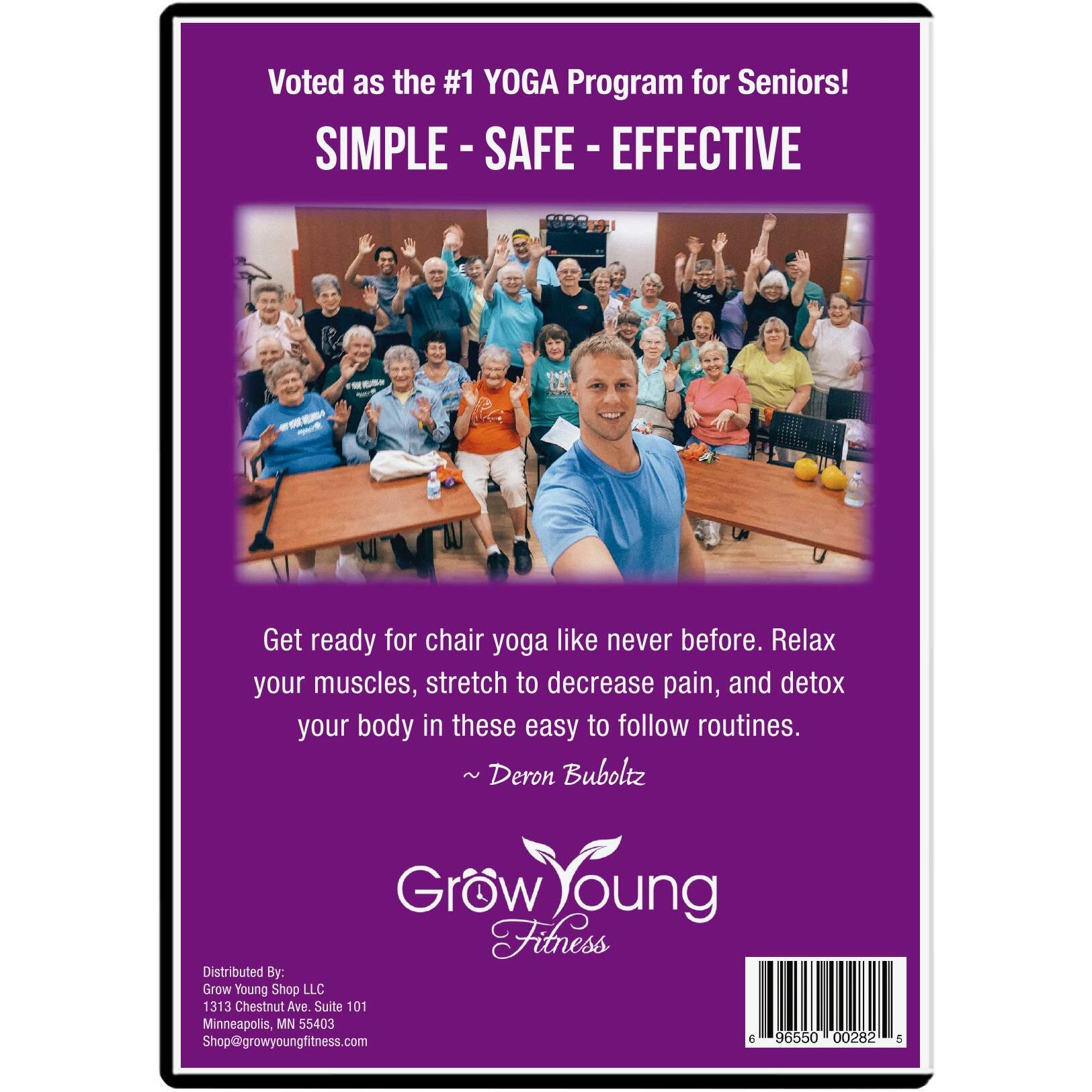 Grow Young Fitness Chair Yoga For Seniors - Seated Yoga Exercises - Chapter One Senior Exercise Dvd
