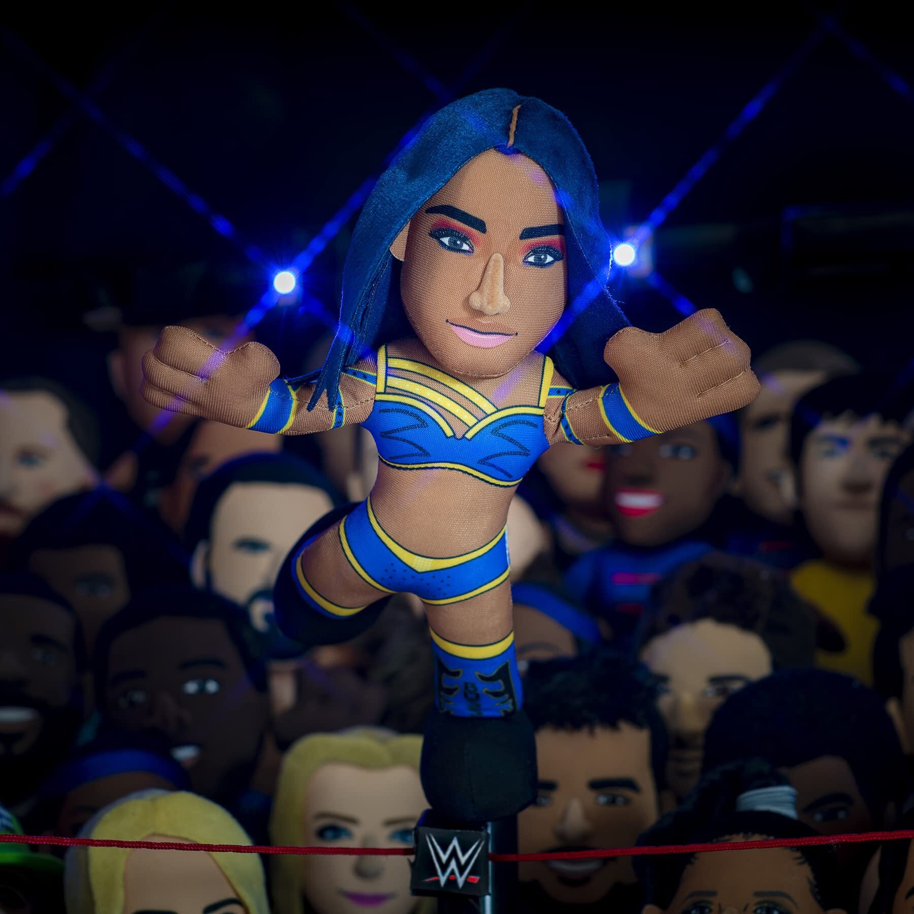 Bleacher Creatures Wwe Diva Sasha Banks 10"" Plush Figure- A Wrestling Diva For Play Or Display