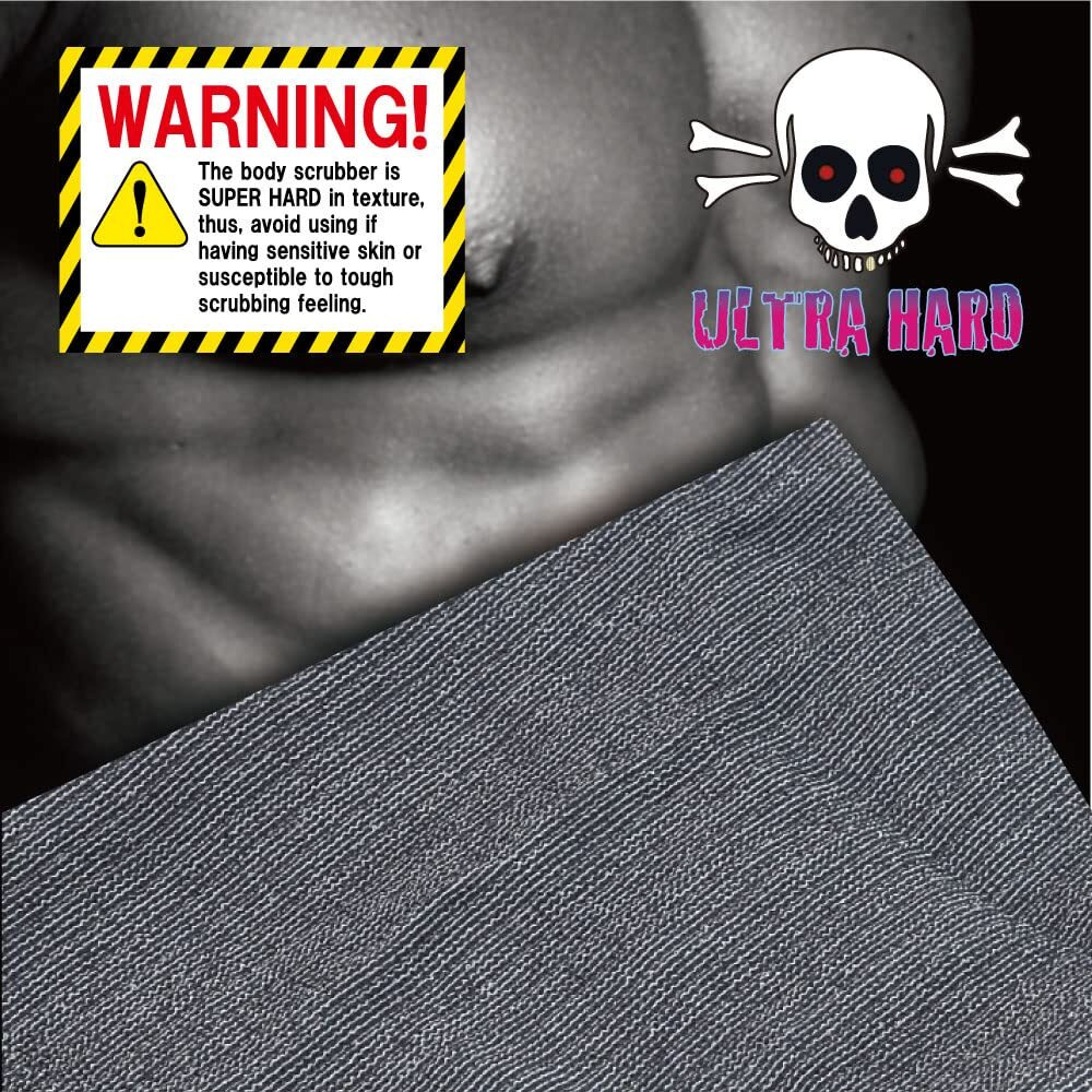 Extra Rough  Exfoliating Washcloth [Made In Japan] Exfoliating Towel Special Texture Makes Fluffy Foam Lather  Back Scrubber  Dead Skin Cell Remover [Loofah For Women And Men] (2Pcs Set)