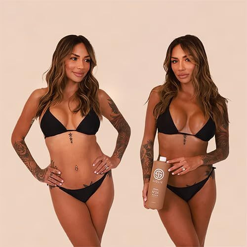 Sjolie Spray Tan Solution - No. 14 - Dark Depth Tanning Spray | Hydrating Sunless Tanner For Long Lasting  Dark Bronze Finish (8Oz)