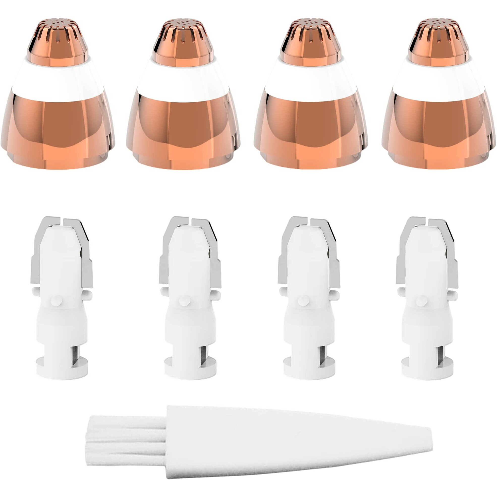 Eyebrow Hair Remover Replacement Heads For Finishing Touch Flawless Facial Hair Remover Painless Replacement Blades For Flawless Brows Hair Removal With Cleaning Brush As Seen On Tv(4 Count).