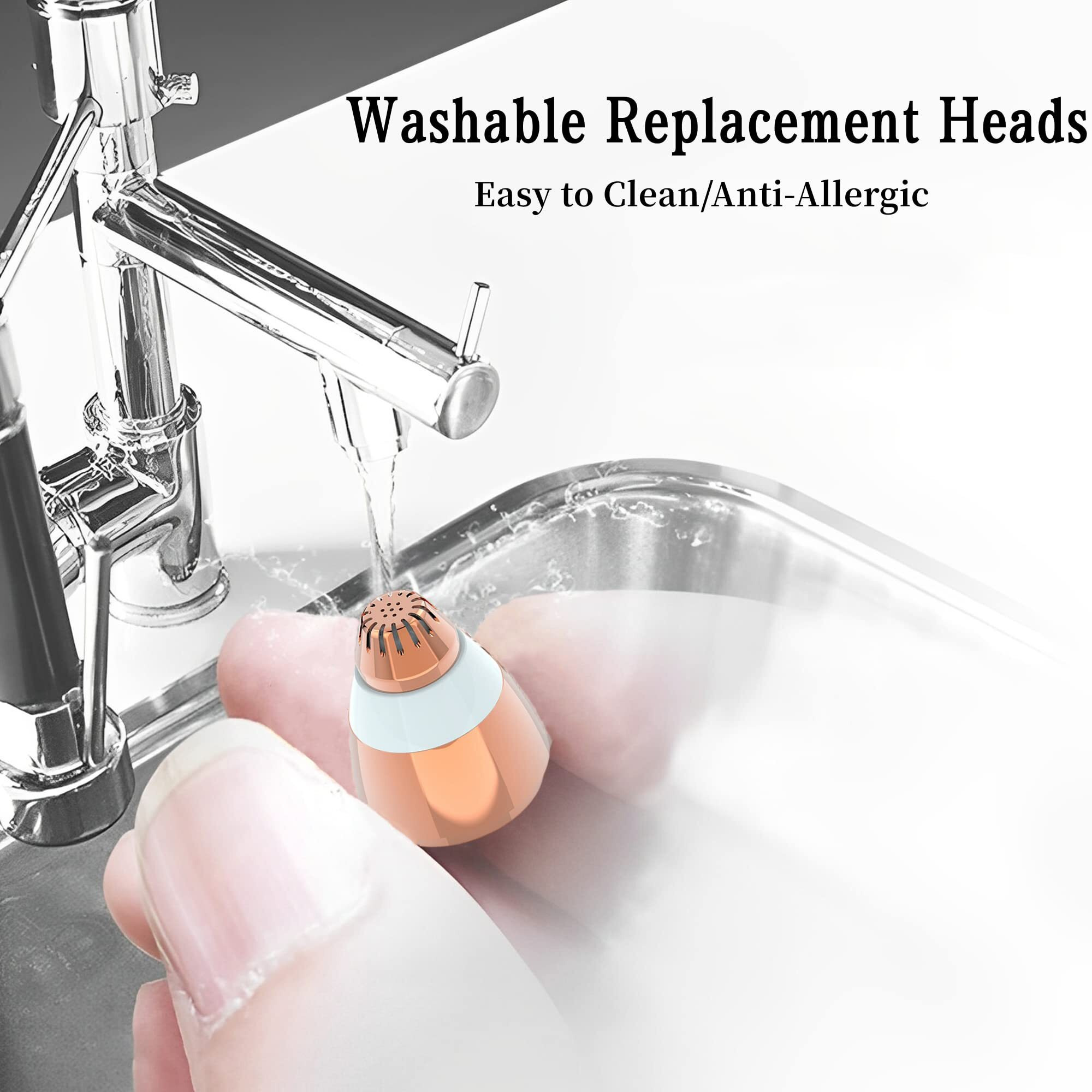 Eyebrow Hair Remover Replacement Heads For Finishing Touch Flawless Facial Hair Remover Painless Replacement Blades For Flawless Brows Hair Removal With Cleaning Brush As Seen On Tv(4 Count).