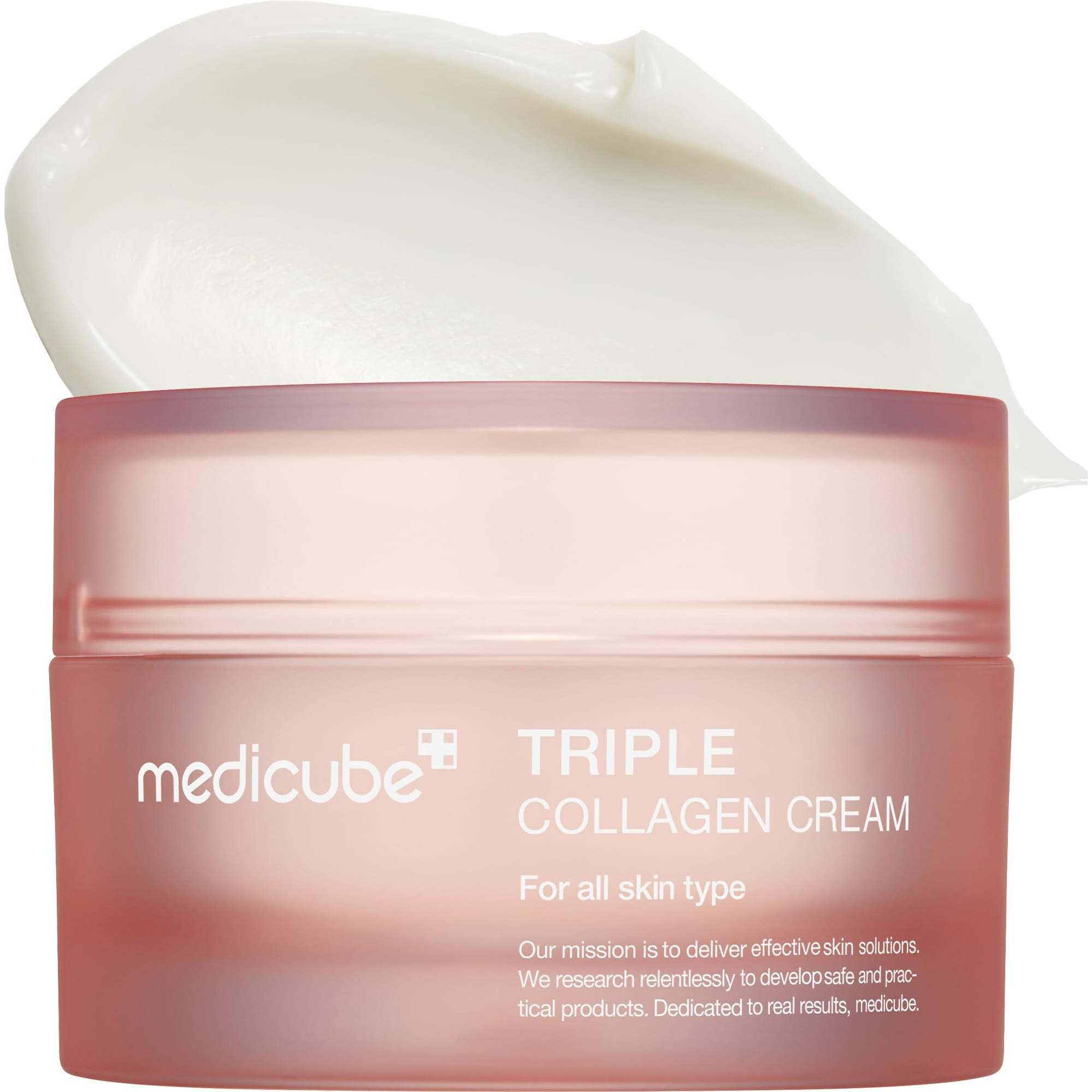 Medicube Triple Collagen Cream - Hydrating & Firming Moisturizer With Hyaluronic Acid  Premium Elastin  Shea Butter - Wrinkle Care & Boosts Elasticity - Korean Skincare  1.69 Oz