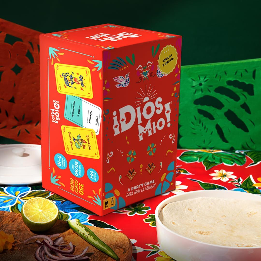 Dios Mio Party Game - Bilingual Comedy Card Game For Latinos  Fun For Family Game Night  Ages 17+  3-10 Players  30-60 Min Playtime  Made By Fitz Games