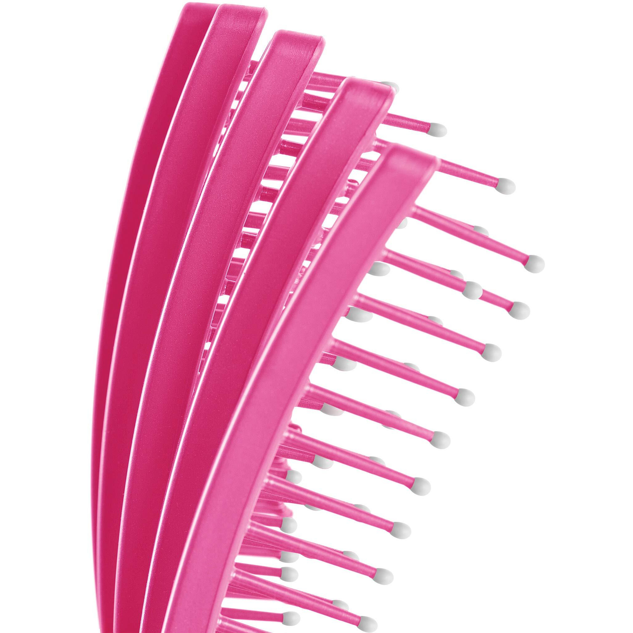 Kareco Tangle Buster Brush  Detangler For All Hair Types  Small In Teal And Pink