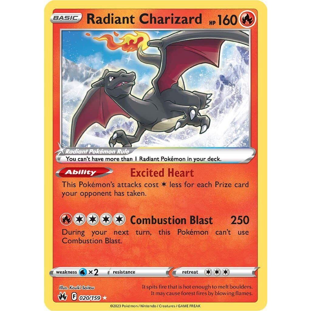 Pokemon - Radiant Charizard 020/159 - Crown Zenith - Ultra Rare Card