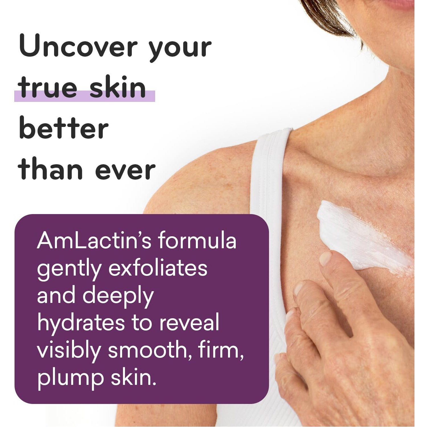 Amlactin Crepe Firming Cream - 12 Oz Body Cream With 15% Lactic Acid - Exfoliator And Moisturizer For Crepey  Dry Skin