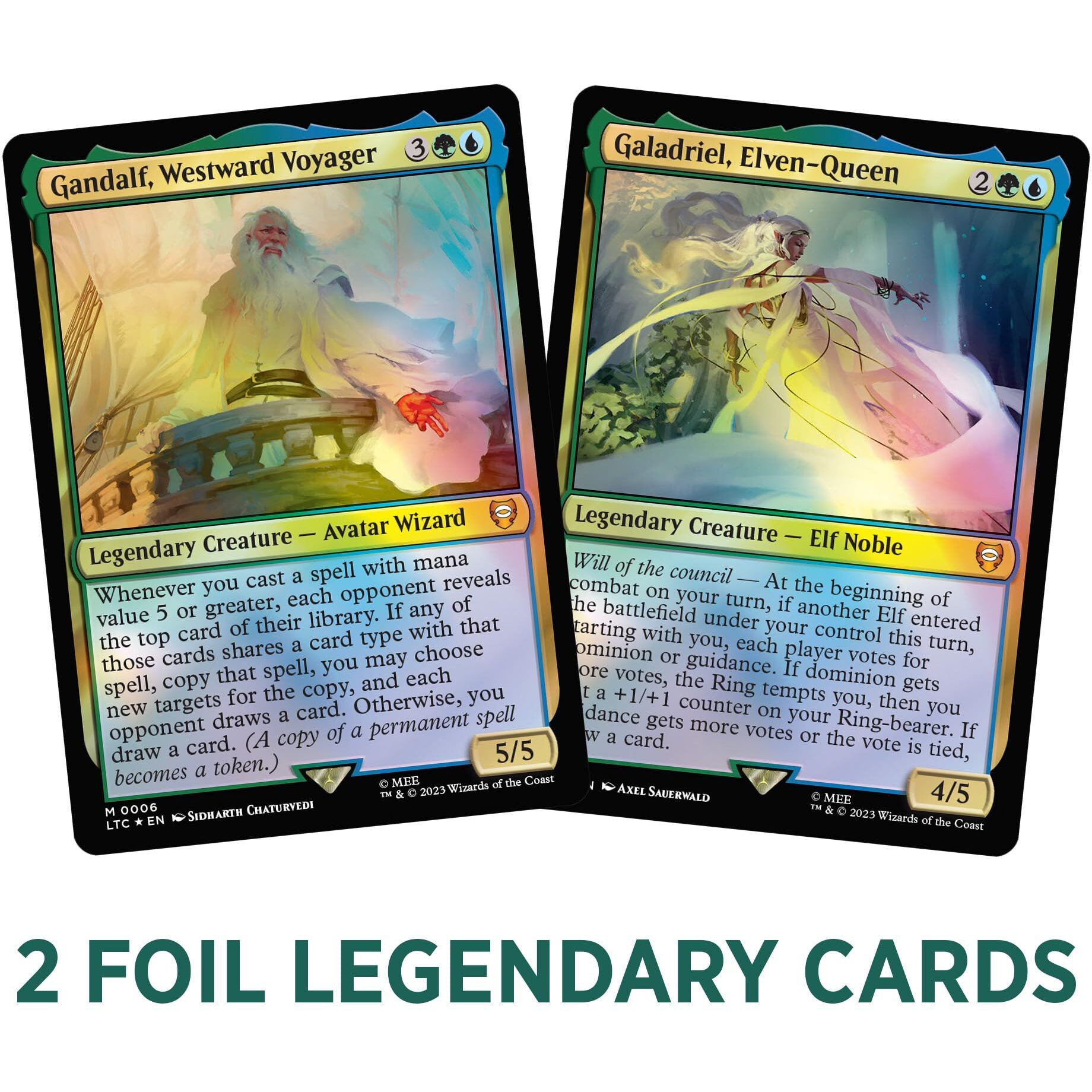 Magic The Gathering The Lord Of The Rings Tales Of Middle-Earth Commander Deck 3 + Collector Booster Sample Pack