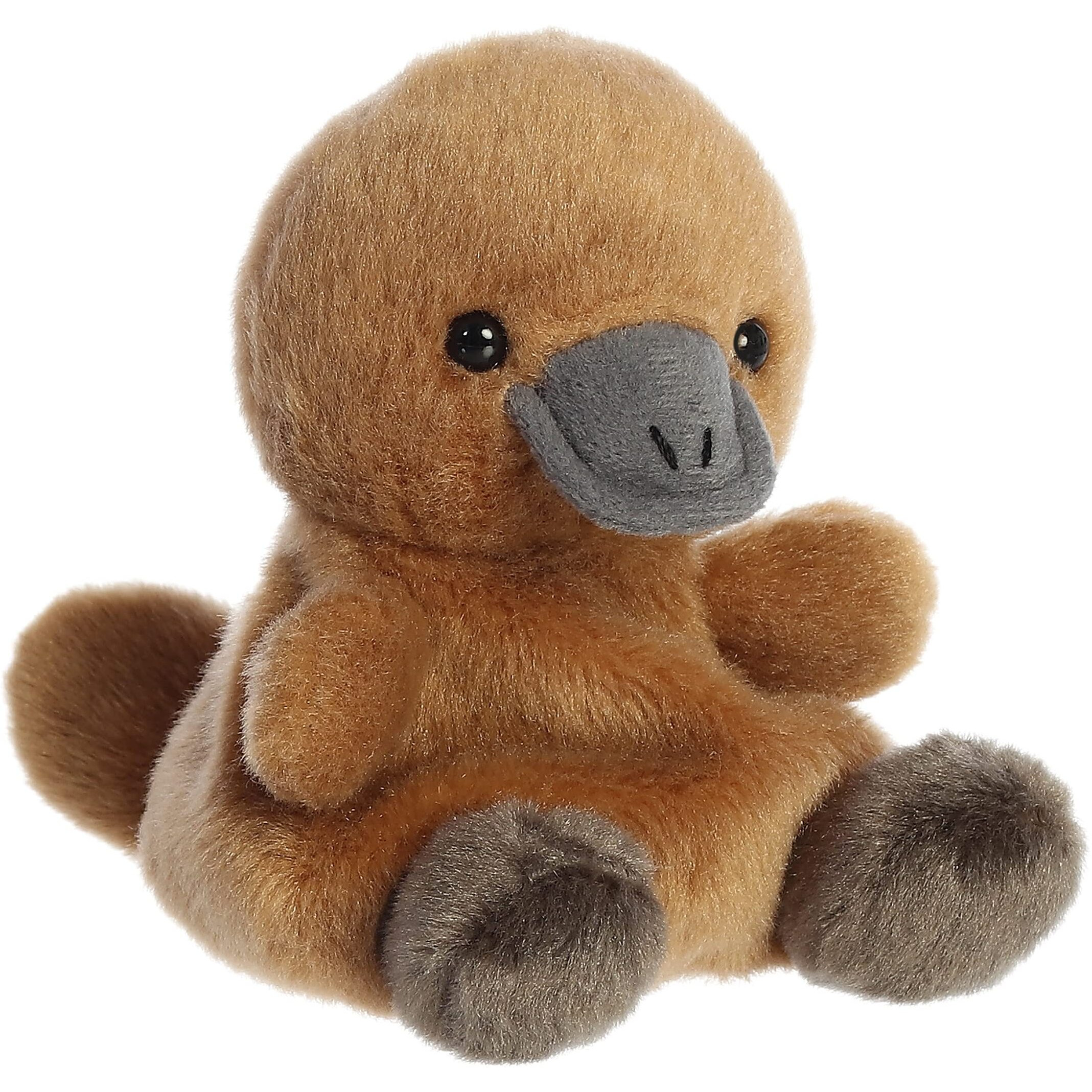 Aurora Adorable Palm Pals Patty Platypus Stuffed Animal - Pocket-Sized Play - Collectable Fun - Brown 5 Inches