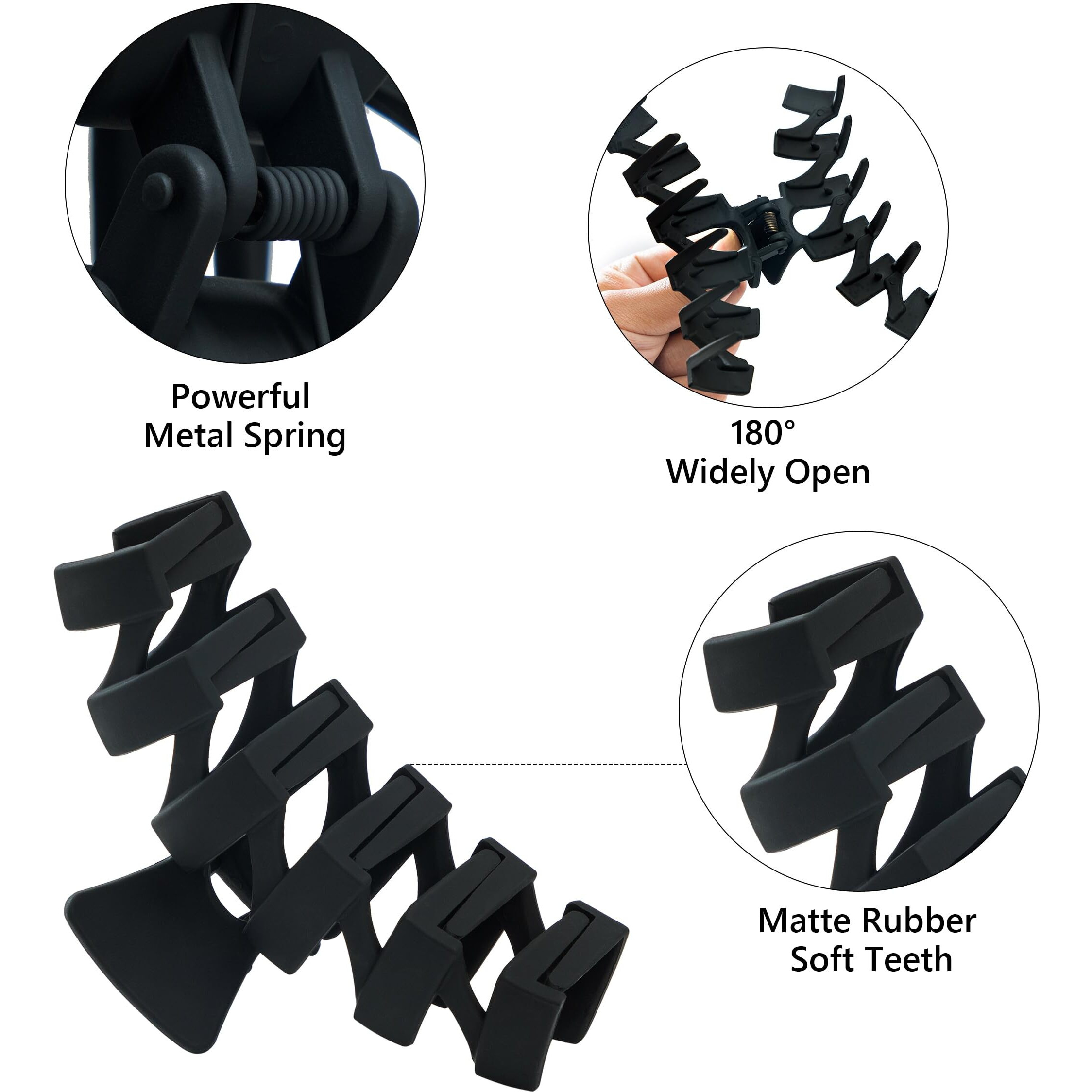 8Pcs Hair Clips For Women  Flower Claw Clips For Thick Hair  Non-Slip Hair Accessories With Multi-Styles  Gradient Color Hair Claw Clips And Variety Pack  Ideal For Girls Women