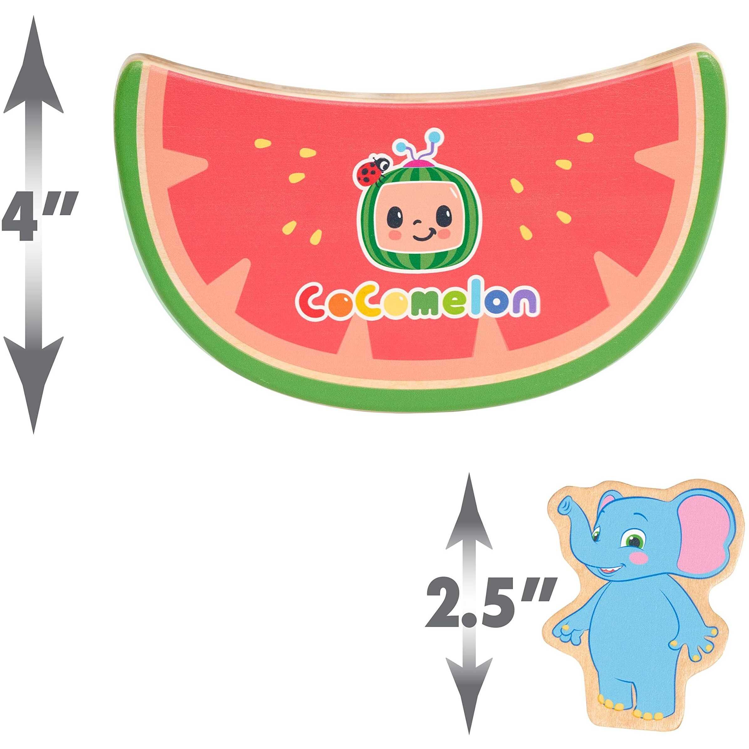 Just Play Cocomelon Best Friends Wooden Balance Blocks  Recycled Wood  Kids Toys For Ages 18 Month