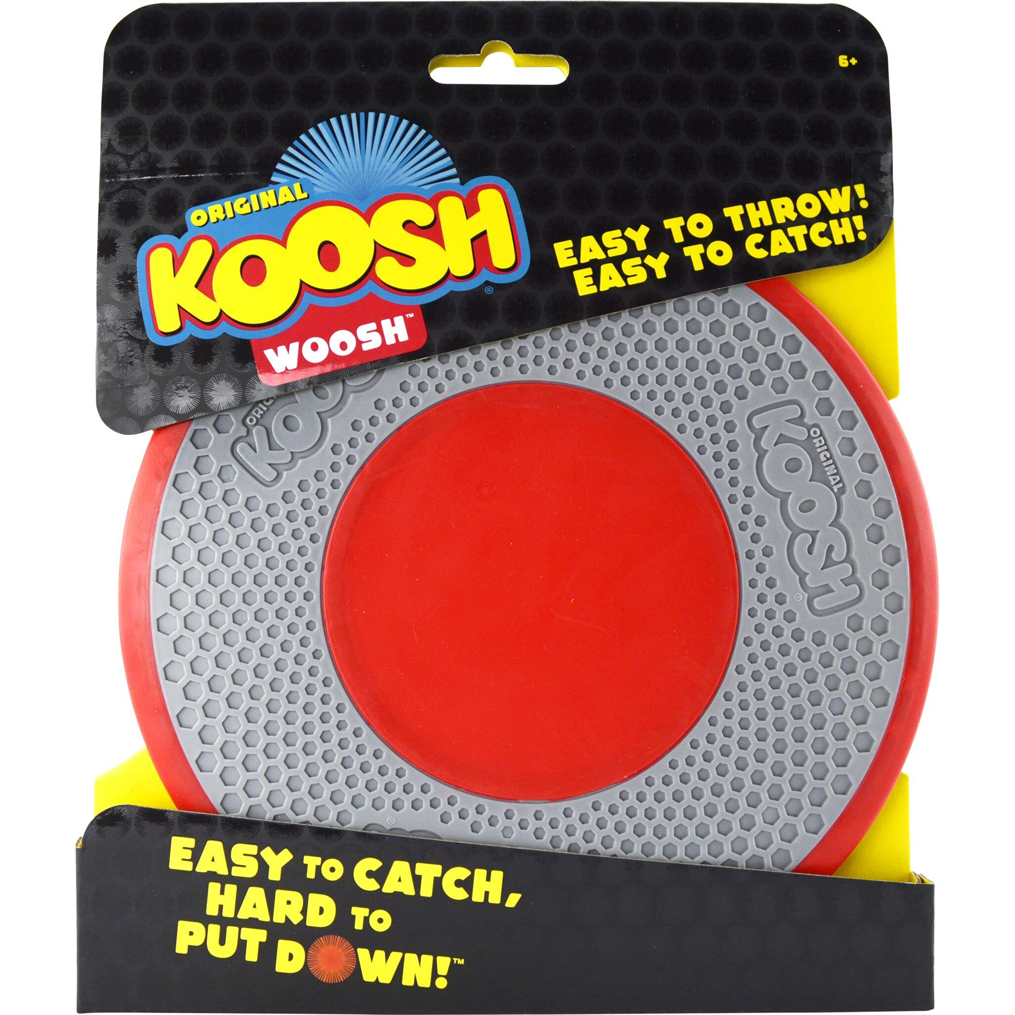 Koosh Woosh -- Frisbee For The Ball That's Easy To Catch  Hard To Put Down -- So Many Ways To Play -- Ages 6+