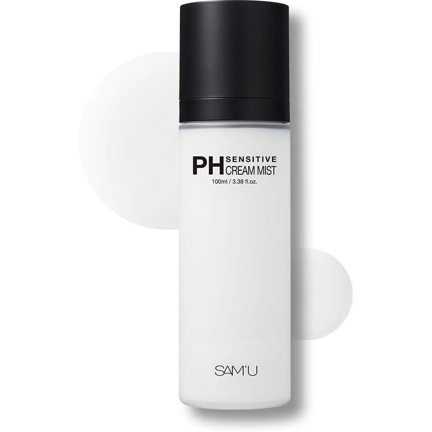 Samu Ph Sensitive Cream Mist - Ceramide Hydrating Spray Mist With Hyaluronic Acid & Allantoin - Korean Skin Care  Moisturizing & Barrier-Boosting Mist For Dewy Skin - 3.38 Fl. Oz