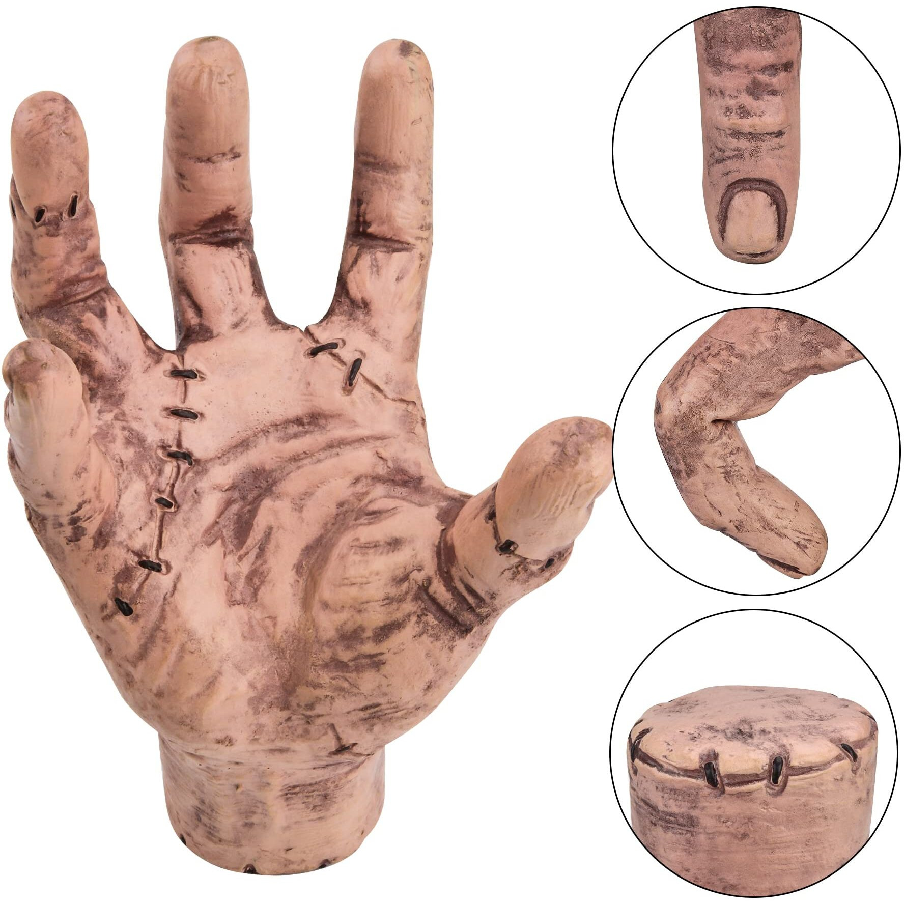 Abitoncc Thing Fake Hand Scary Realistic Crawling Hands Costume Props Halloween Gothic Home Decor For Wed Fans Collector