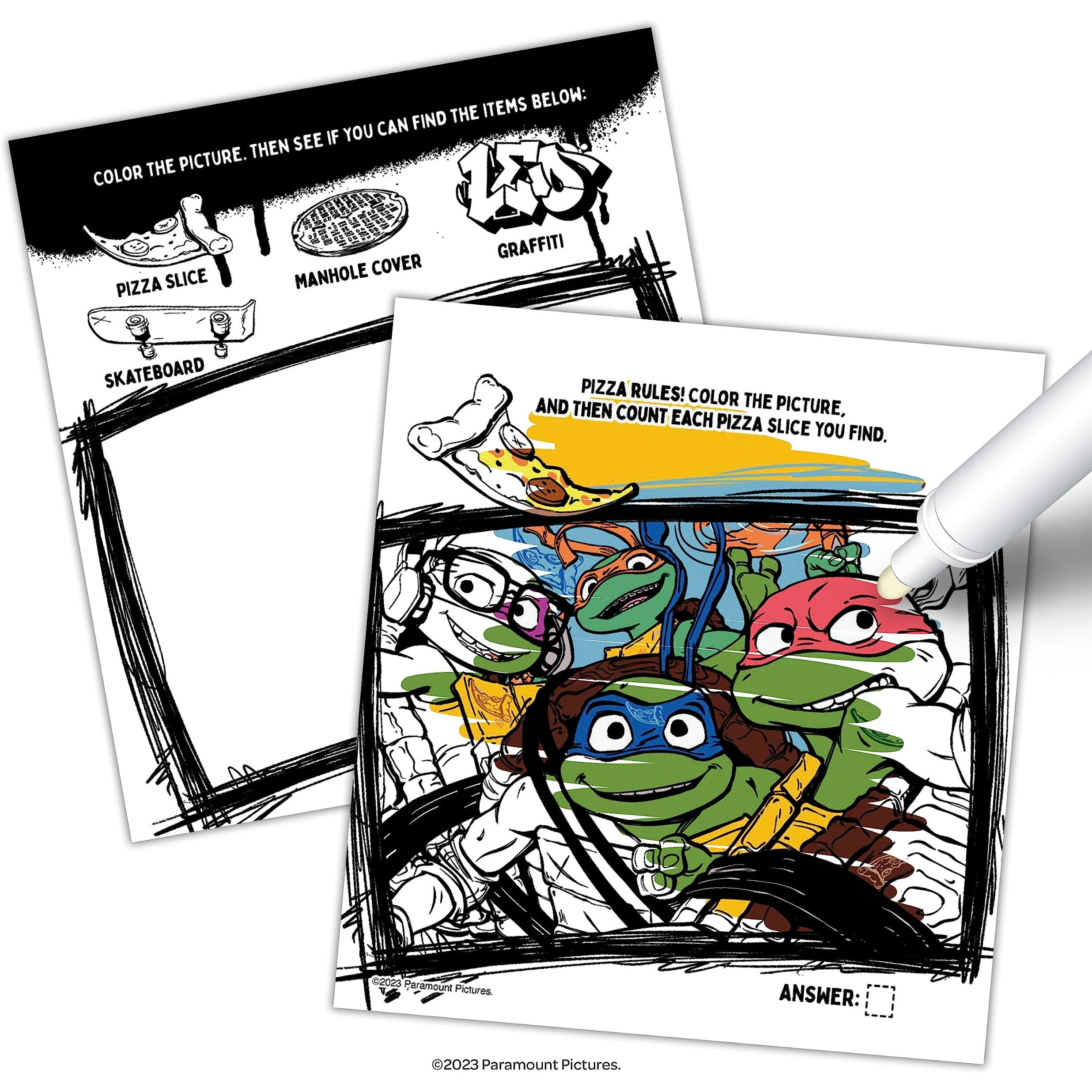 Tmnt Imagine Ink Activity And Coloring Book Bundle For Kids With 25 Ninja Turtle Tattoos And Party Favors