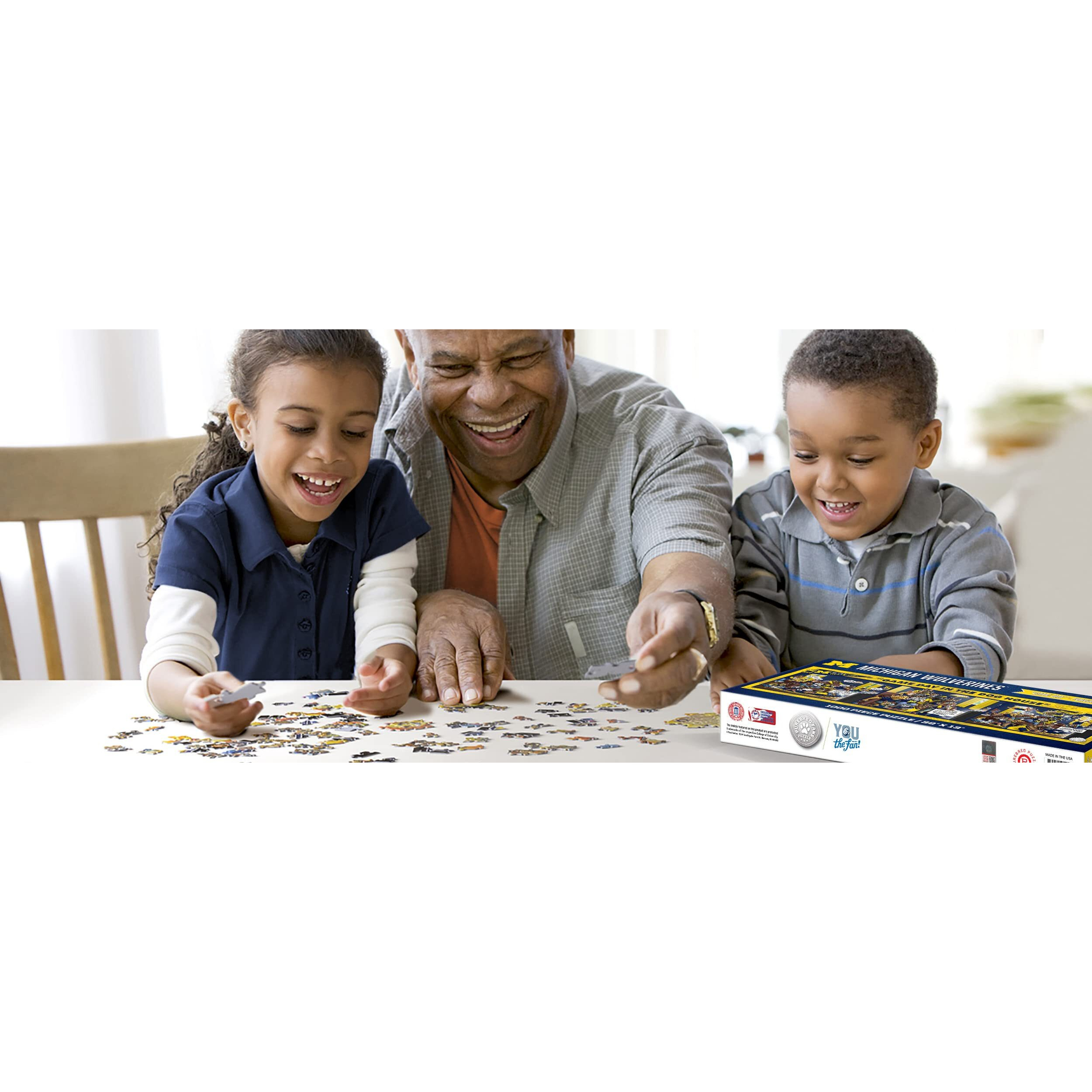 Youthefan Ncaa Michigan Wolverines Game Day In The Dog House 1000Pc Puzzle