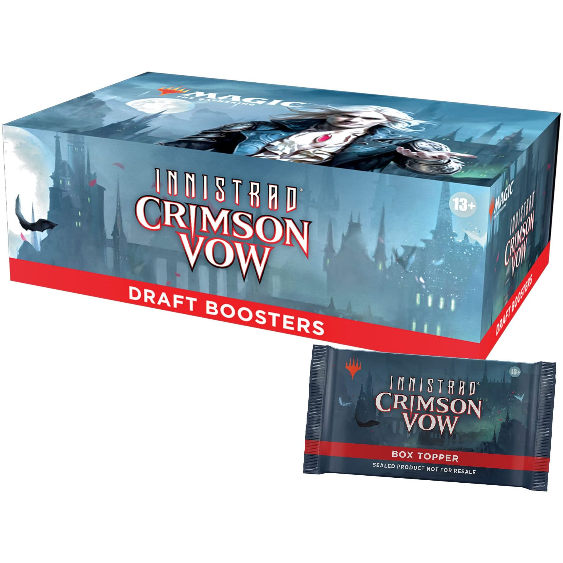 Magic The Gathering Innistrad Crimson Vow Draft Booster Box | 36 Packs + Dracula Box Topper (541 Magic Cards)