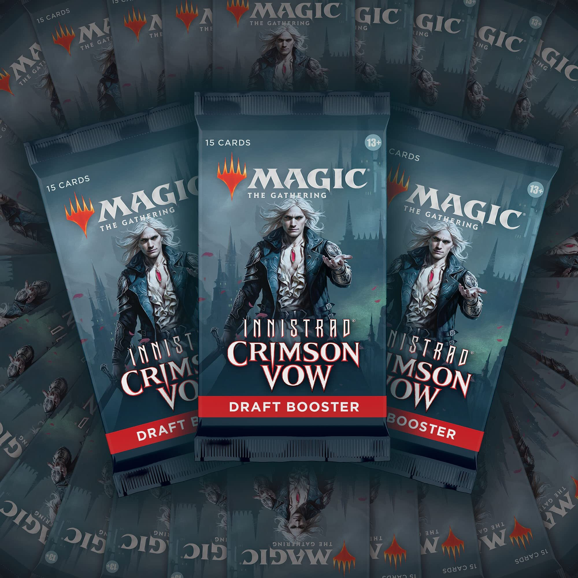 Magic The Gathering Innistrad Crimson Vow Draft Booster Box | 36 Packs + Dracula Box Topper (541 Magic Cards)