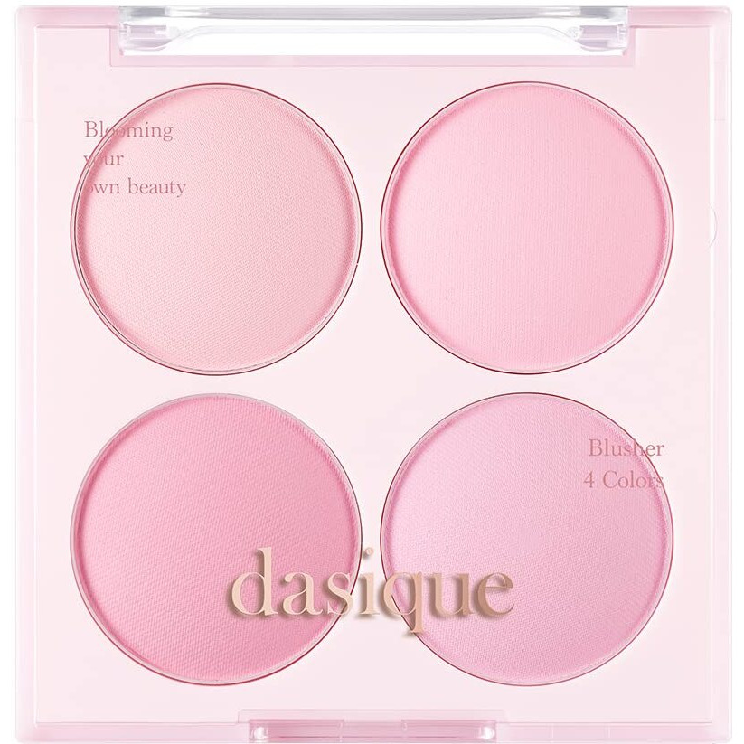 Dasique Blending Mood Cheek 08 Blueberry Sorbet | 4 Blendable Shades In Lightweight Smooth Powder | Vegan | Blush