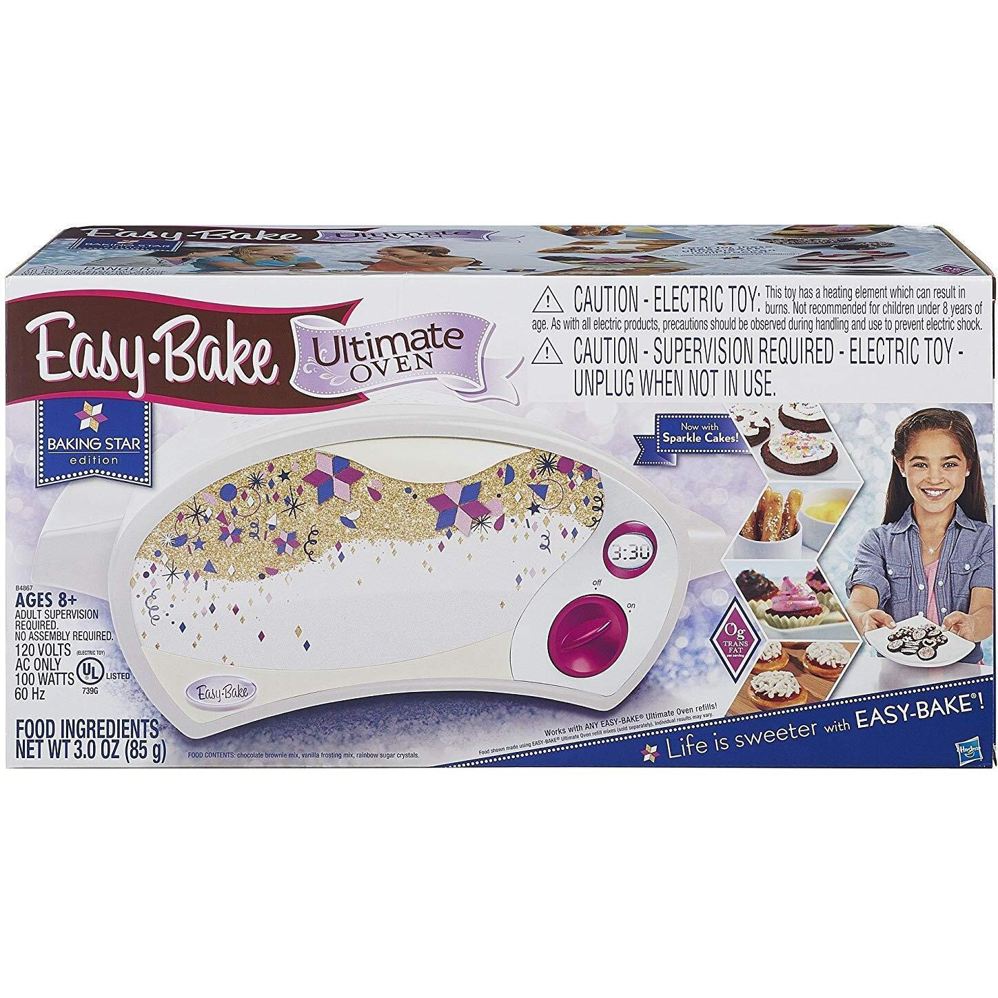 Easy Bake Ultimate Oven Deluxe Gift Set  White. Bundle Of Oven And Pizza And Pretzel Mixes (Bundle Of 3 Items)