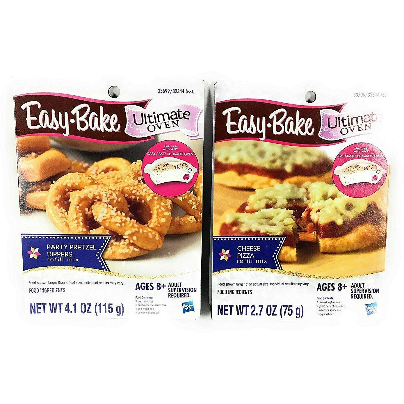 Easy Bake Ultimate Oven Deluxe Gift Set  White. Bundle Of Oven And Pizza And Pretzel Mixes (Bundle Of 3 Items)
