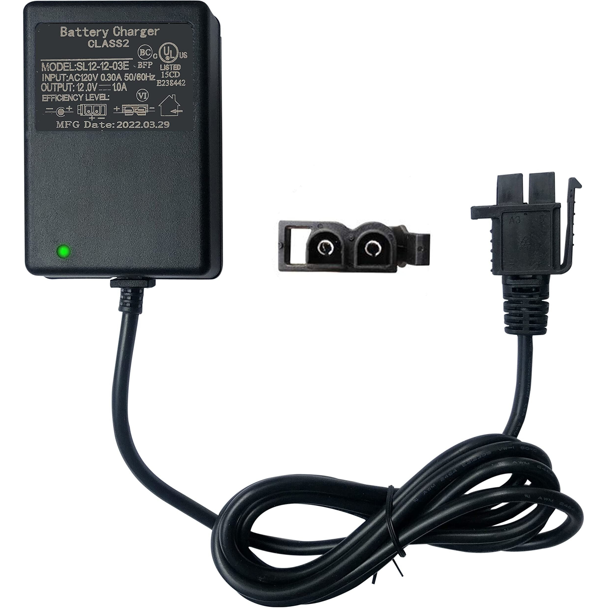 Flhfulihua12 Volt Charger For Kids Ride On Car Toys12V Battery Charger For Yamaha Raptor 700R Toyota Fj Cruiser Dumar Megatredz Motion Trendz Power Supply Adapter For Children Electric Wheels Cars