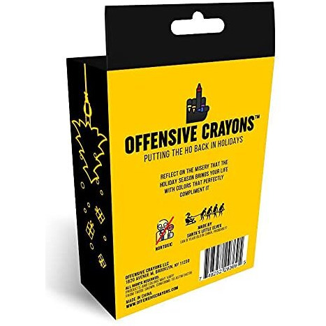 Milktoast Brands Offensive Crayons Holiday Edition - Funny Gag Gift For White Elephant  Office Parties  Secret Santa  Snarky Adult Humor  Sarcastic Christmas Gifts For Mom  Dad  Co-Workers  & Friends