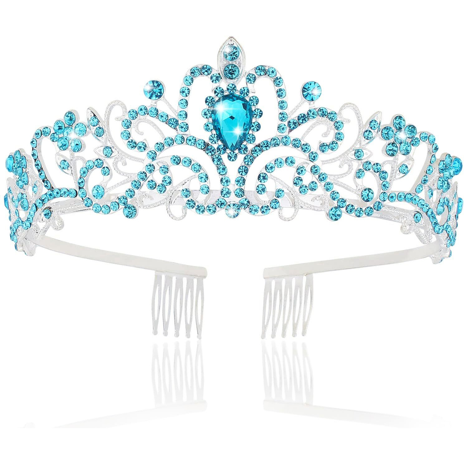 Tiaras And Crowns For Women  Blue Crown  Crown For Girls  Princess Crown And Tiaras For Girls  Crowns And Tiaras  Toddler Tiara  Tiaras And Crowns For Little Girls  Birthday Tiara For Girls