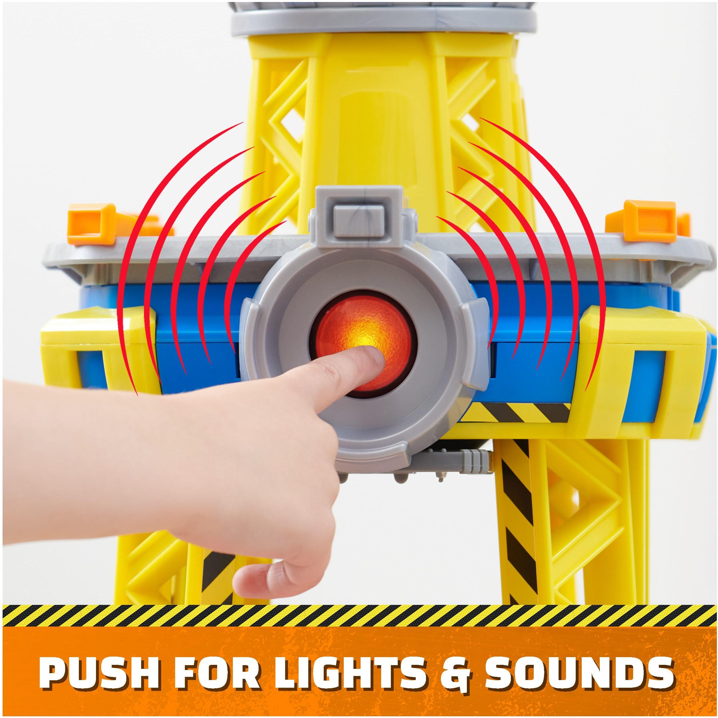 Rubble & Crew  Bark Yard Crane Tower Playset With Action Figure  Toy Bulldozer & Kinetic Build-It Play Sand  Paw Patrol Kids Toys For Boys & Girls 3+