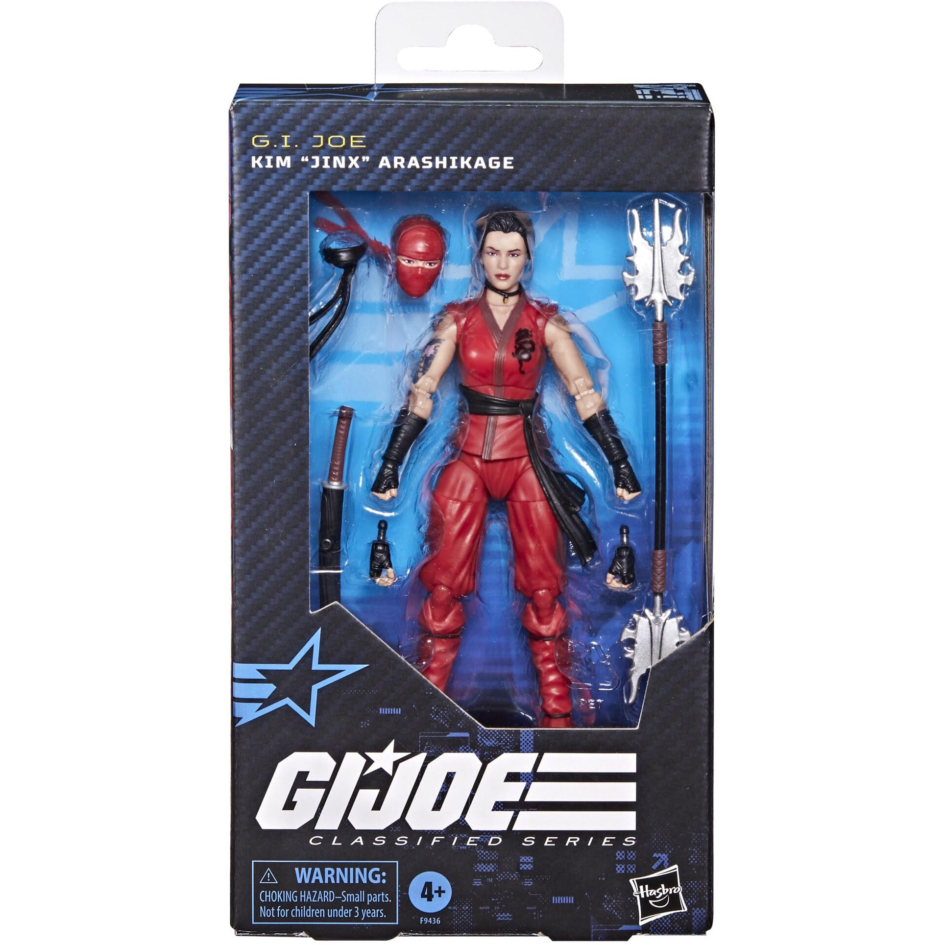 G.I. Joe Classified Series 124  Kim Jinx Arashikage  Collectible 6-Inch Ninja Action Figure With 7 Accessories