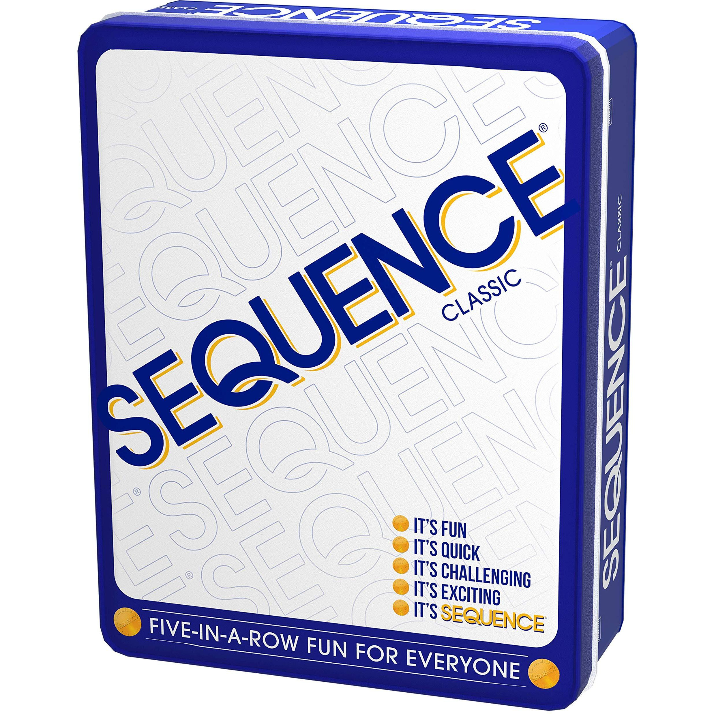 Sequence In A Tin - Five-In-A-Row Fun For Everyone By Jax  White  2-12 Players