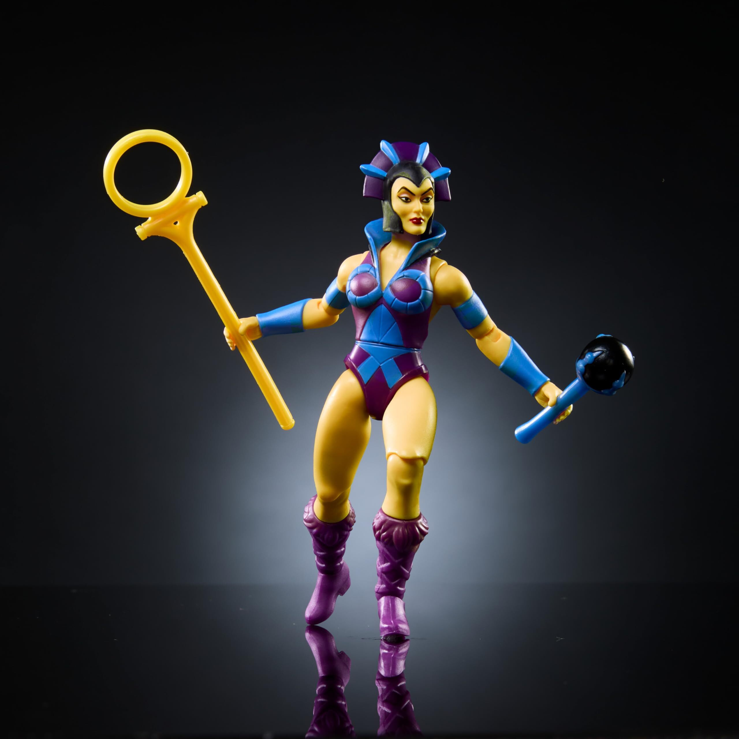 Masters Of The Universe Mattel Origins Cartoon Collection Action Figure & Accessories Set  Evil-Lyn 5.5-Inch Collectible Toy With Mini-Comic