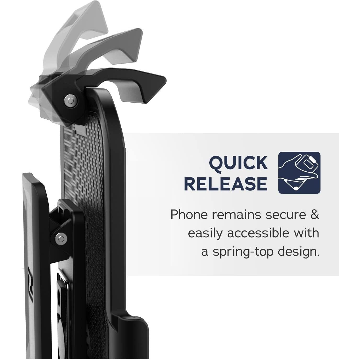 Encased Belt Clip For Samsung Xcover Pro - Ultra Durable Clipmate Holster For Galaxy X Cover Pro (Fits Case-Free Phone Only)