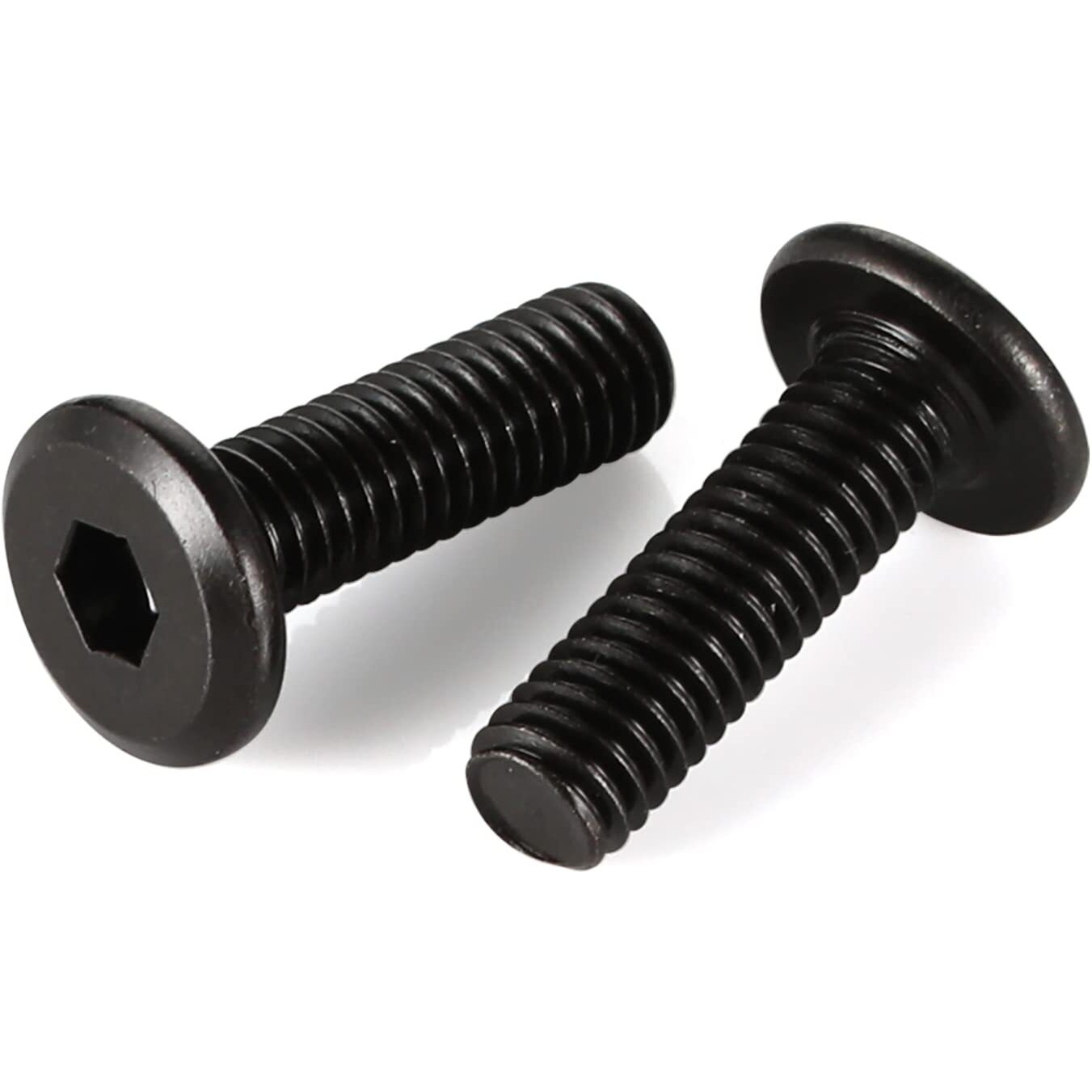 1/4-20 X 3/4"" Flat Head Socket Head Screw Furniture Bolts Countersunk Connector Screws  Stainless Steel 18-8 (304)  Black Oxide  Fully Threaded  25 Pcs