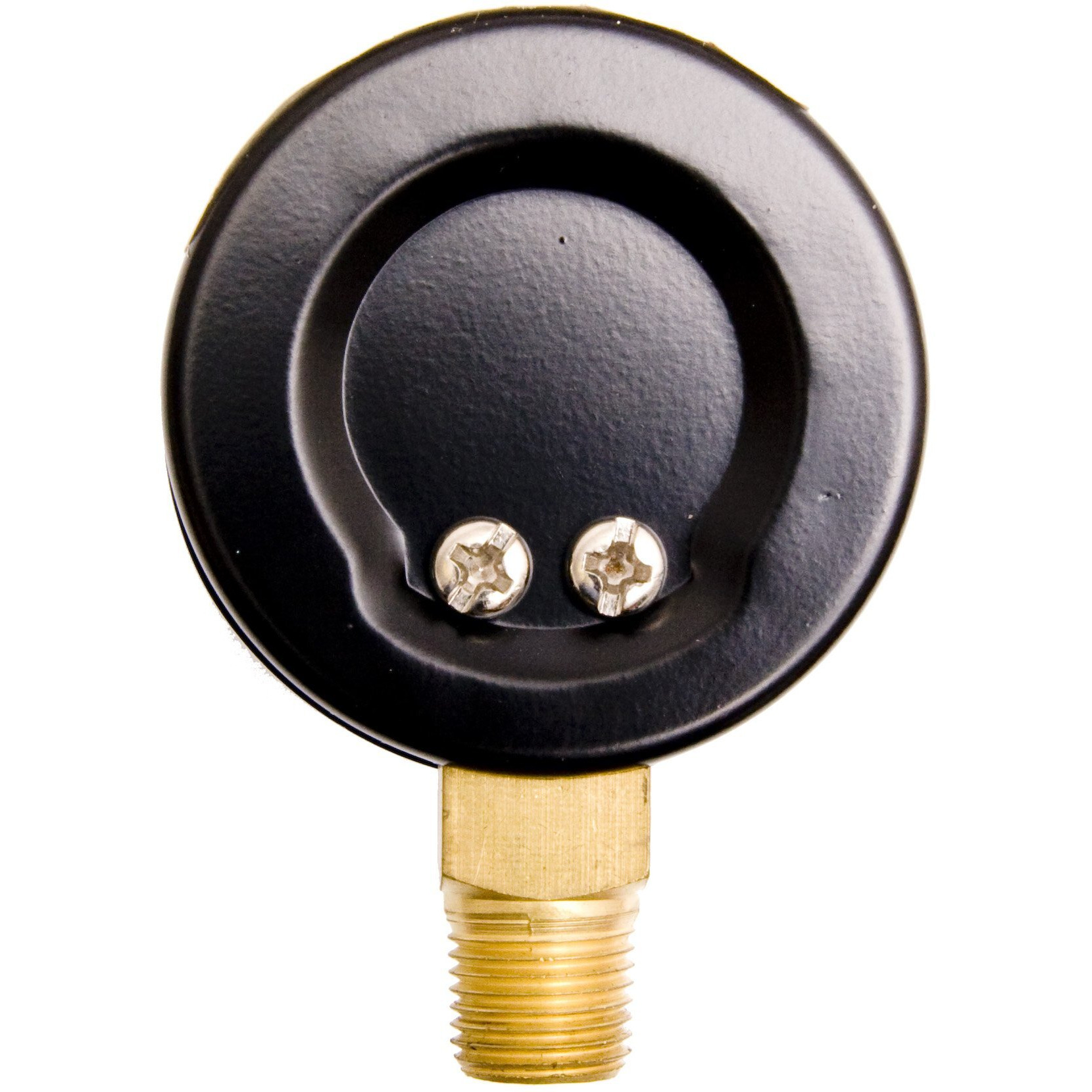 1-1/2"" Utility Pressure Gauge  Wog  Black Steel  1/8"" Npt  Lower Mount  0-500 Psi