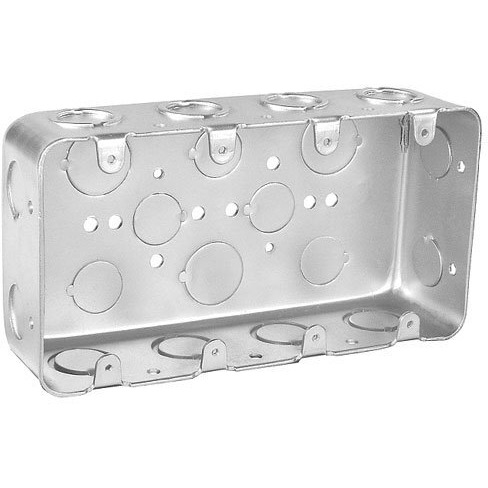 2-1/8 Inch Deep Four Gang Multi Device Switch Box-1 Per Case