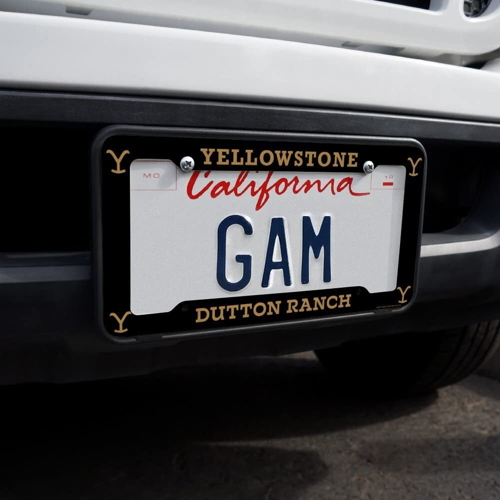Graphics & More Yellowstone Tv Show Dutton Ranch License Plate Tag Frame