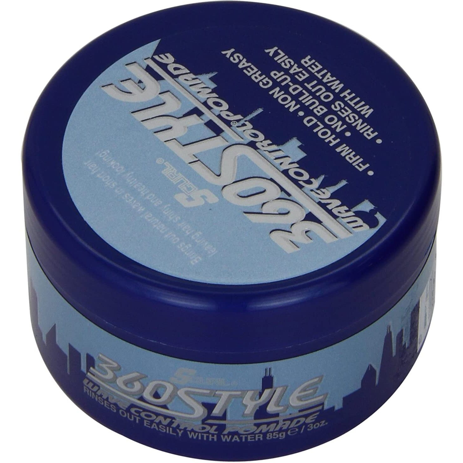 Lusters S-Curl 360 Wave Control Pomade 3 Ounce (88Ml) (6 Pack)